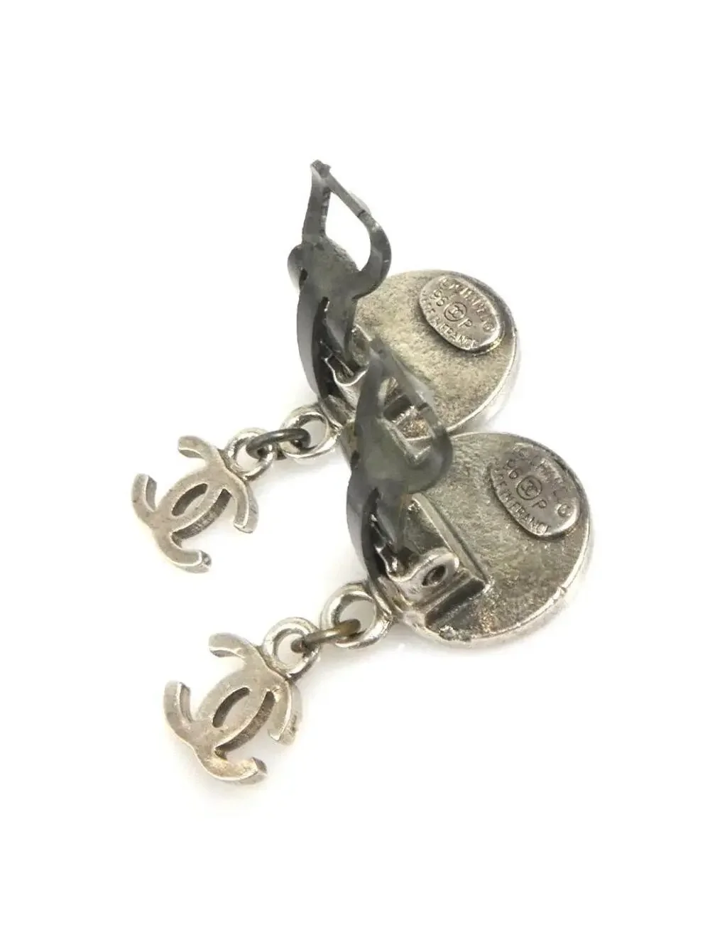 Auth Chanel Vintage Medallion Clip On #307823C31B